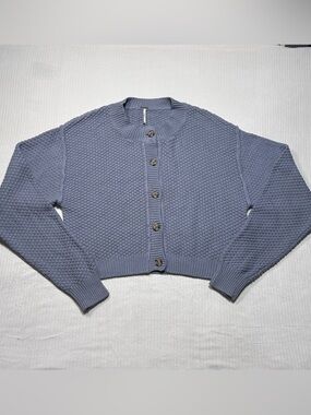 Free People Lila Cardi in dusty blue size Large